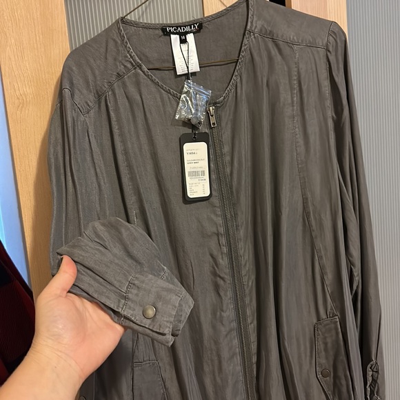 Picadilly YM583 Grey Mist Top - Picture 2 of 7